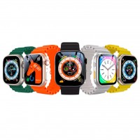 Smartwatch S8 Ultra+ Plus Relógio Inteligente Watch 8 Ultra Série 8 Pulseira Oceano com Pe