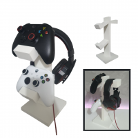 Suporte De Mesa Para 2 Controles Headset Xboxone X S Ps5 Ps4 e pc