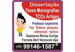 Faz TCC Teses Monografia Artigo Floripa Palhoça São José Camboriú Formata Revisa Abnt