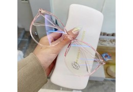 Óculos de computador transparente quadro feminino anti azul luz redonda óculos de bloqueio