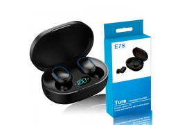 Fone de ouvido sem fio E6s e A6s Bluetooth 5.0 Tws preto
