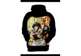 Blusa De Moletom Personalizada Anime Naruto Hinata Amor