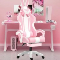 Cadeira Gamer Orelhinha - Rosa