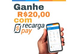 Ganhe agora R$20,00 com o RecargaPay seguindo os passo a passo: