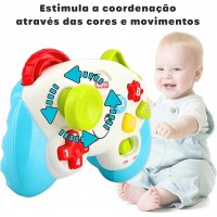 Controle de Brinquedo Infantil com Luz e Som Para Bebês e Crianças