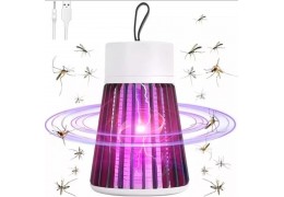 Luminária Mata Mosquito Armadilha Elétrica Repelente Choque Lâmpada Luz Ultravioleta LED L