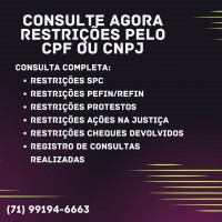 Reabilite seu Crédito Consulte Agora Restrições no CPF e CNPJ
