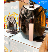 Fritadeira elétrica sem óleo- Air Fryer Nell Smart-preta-2,4L- com Times