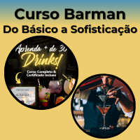 Curso Online de Barman por Apenas 9 x de R$ 10,02