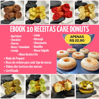 E-book Cake Donuts - 10 receitas