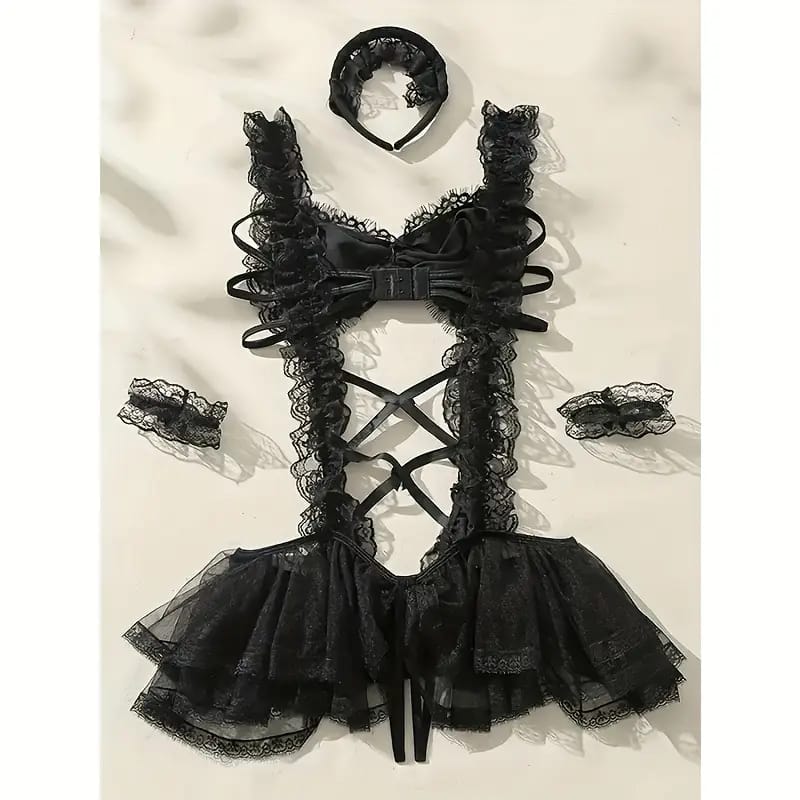 Conjunto de lingerie de mistura de poliéster para adultos