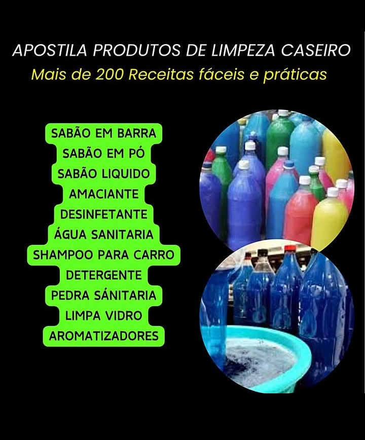 Apostila produtos de limpeza