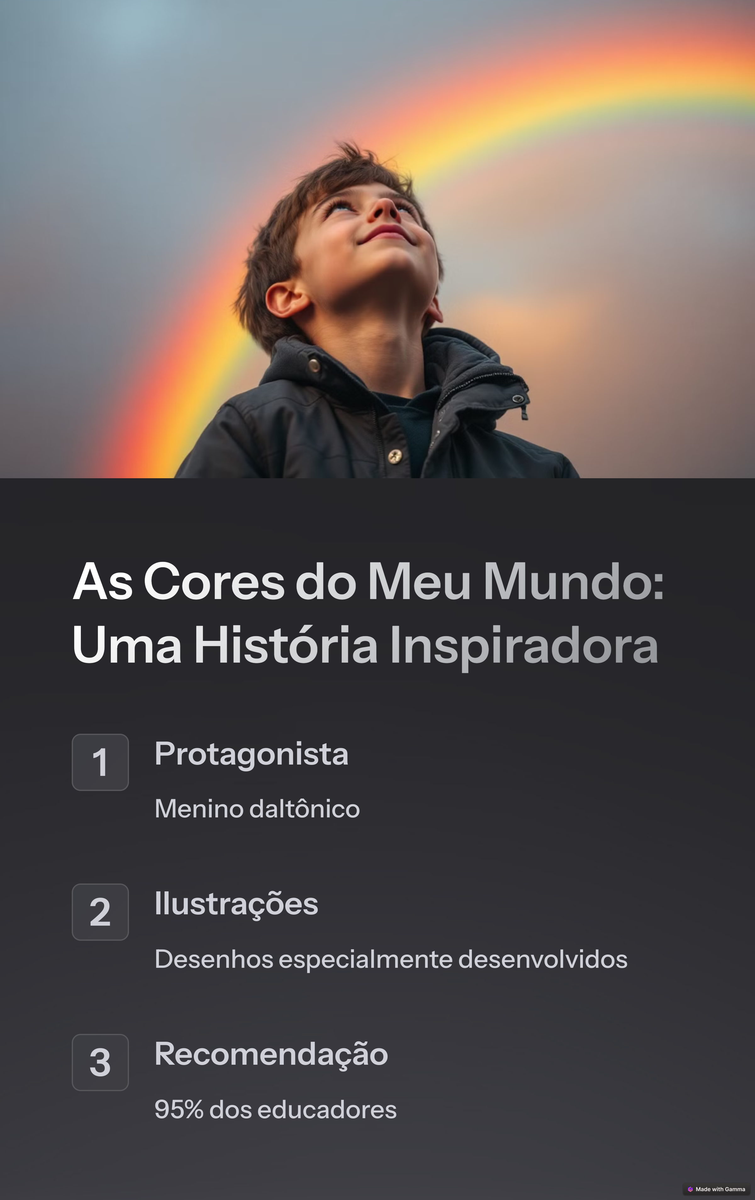 Um livro explicando o daltonismo