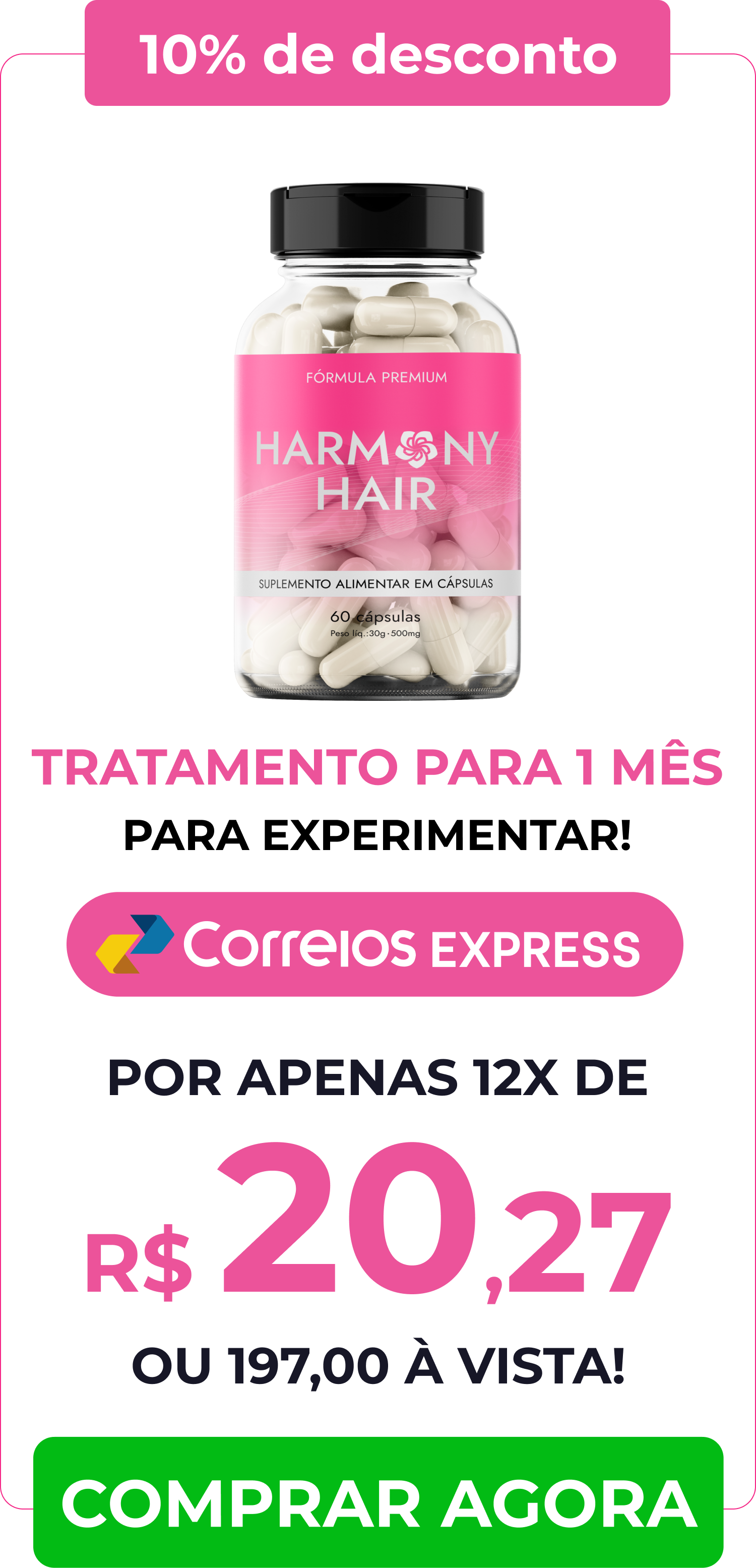  Harmony Hair Diga Adeus à Queda Capilar e Revele Fios Mais Fortes!