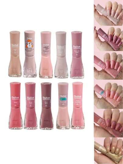 Dailus KIT 10 NUDE Esmaltes Tons Claros Queridinhos