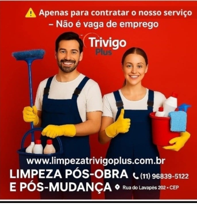 Limpeza, limpeza pós obra