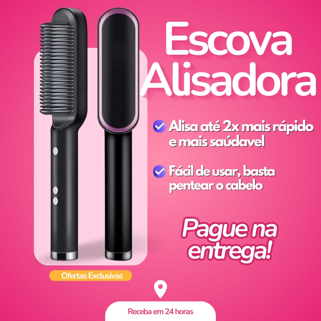 Escova alisadora ( Pague somente na entrega)