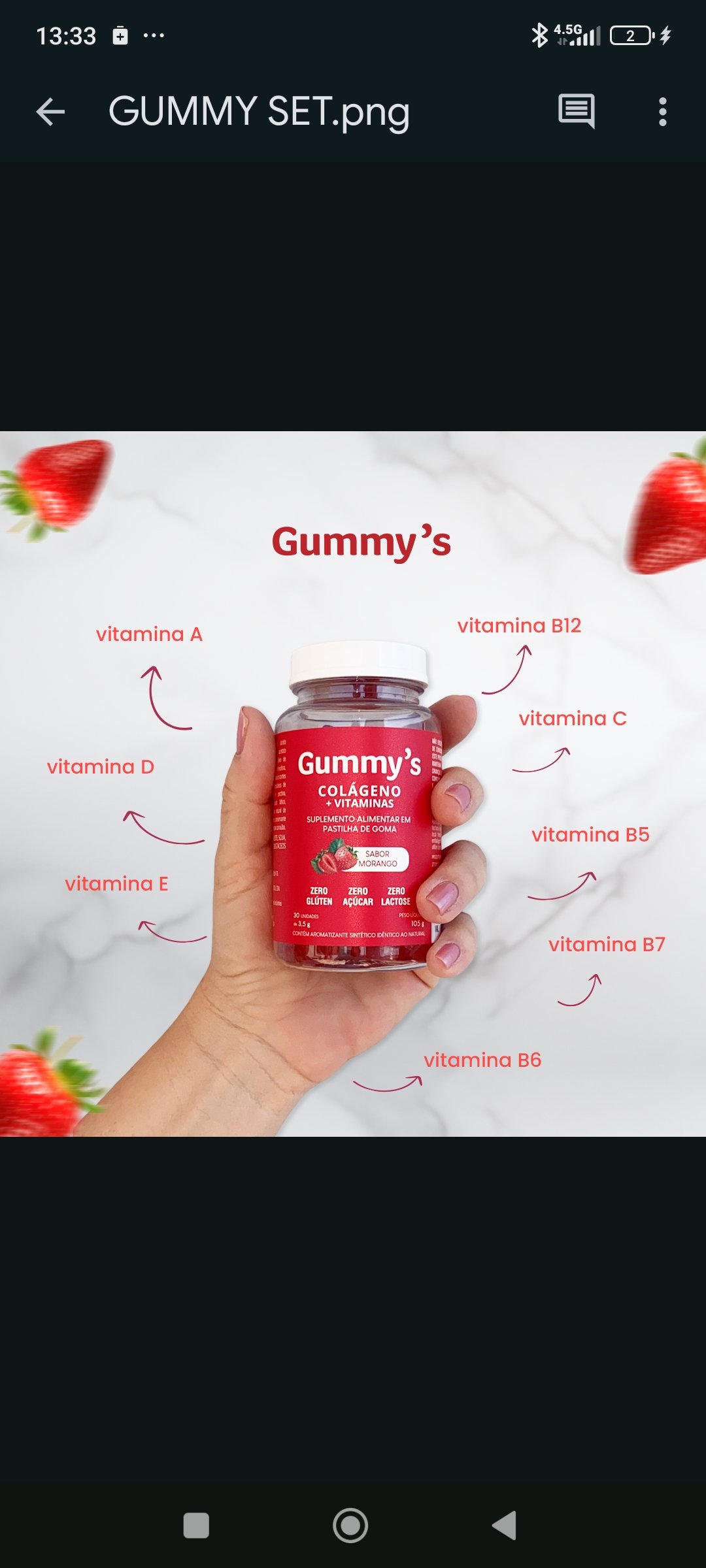 Vitamina Gummy a n °1 de benefícios