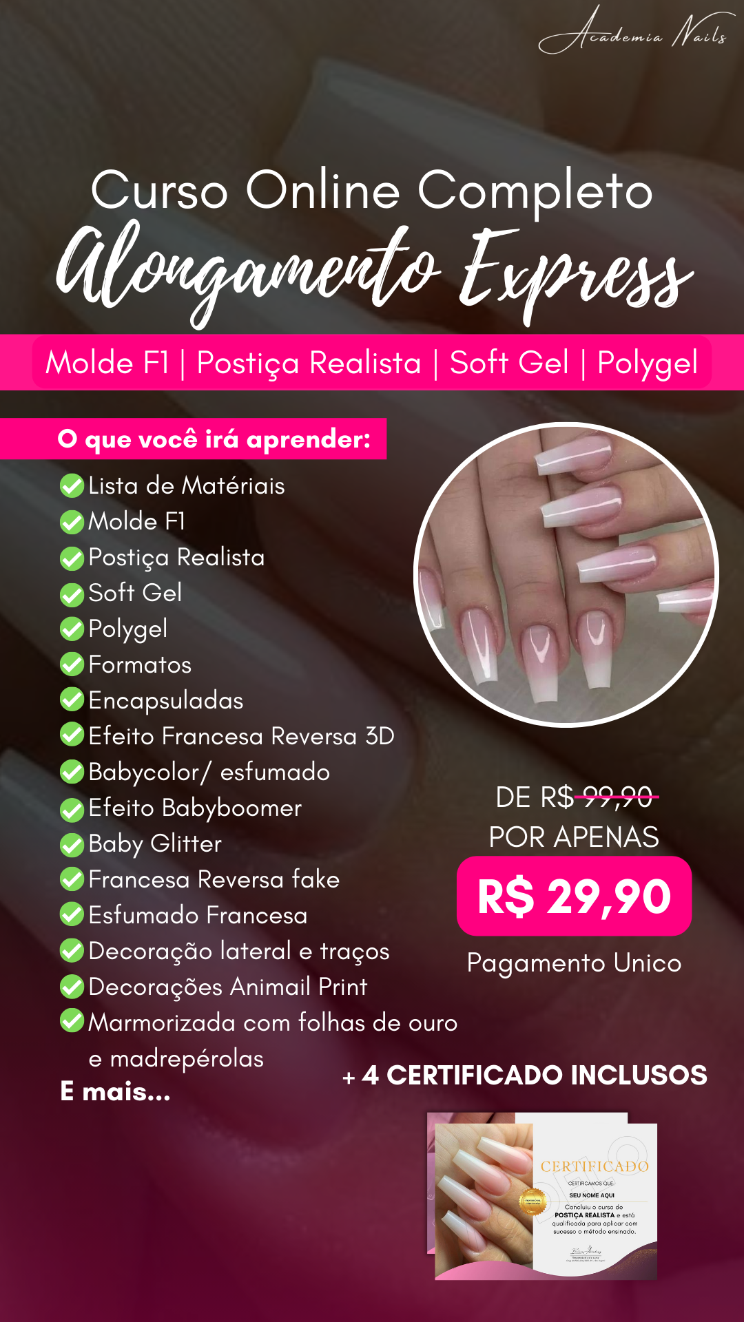 Curso Alongamentos Express Profissional