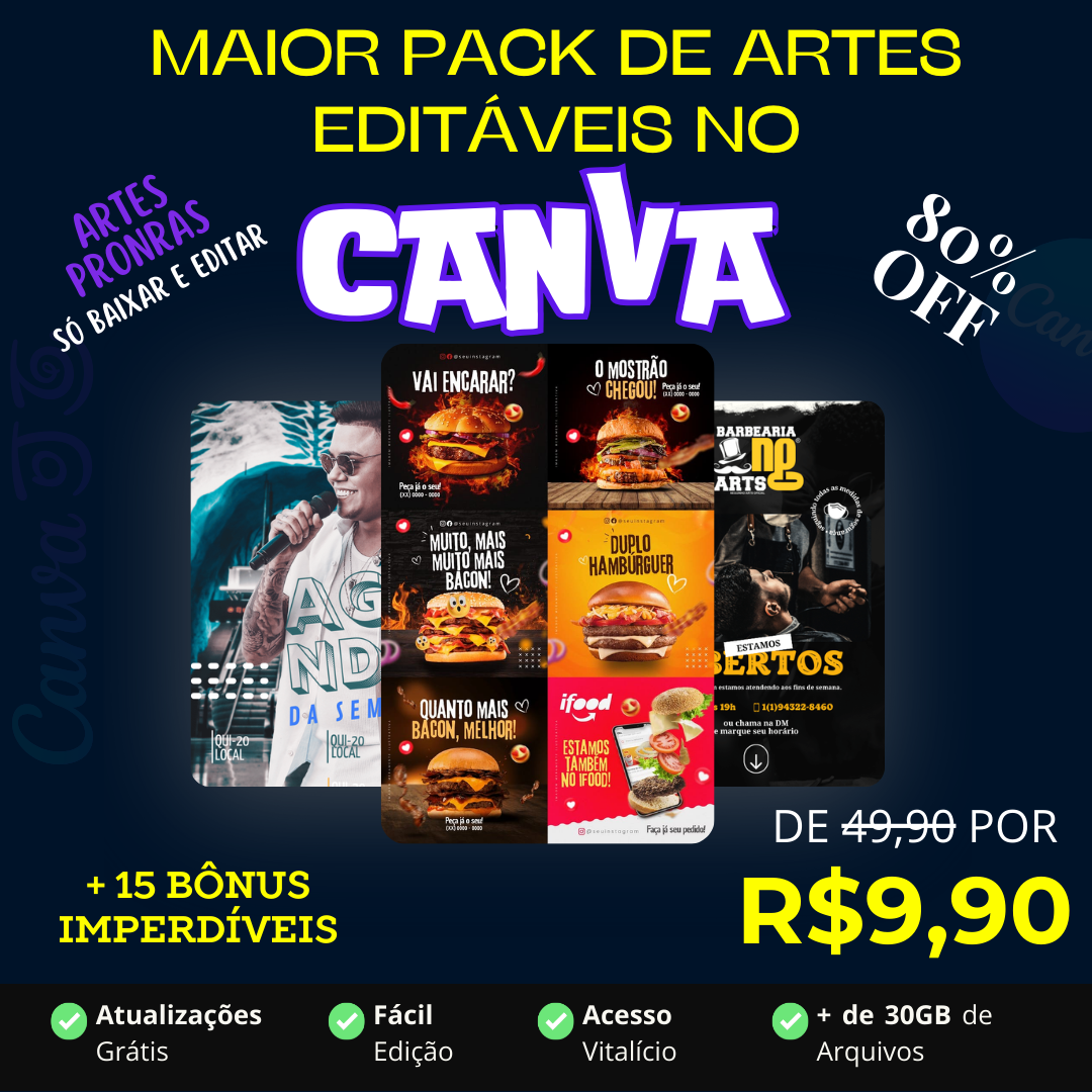 Pack De Artes Canva