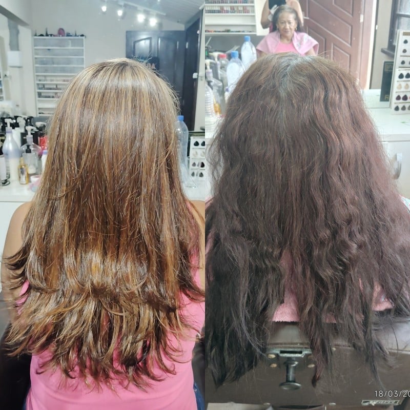 Mechas e retoque de rais