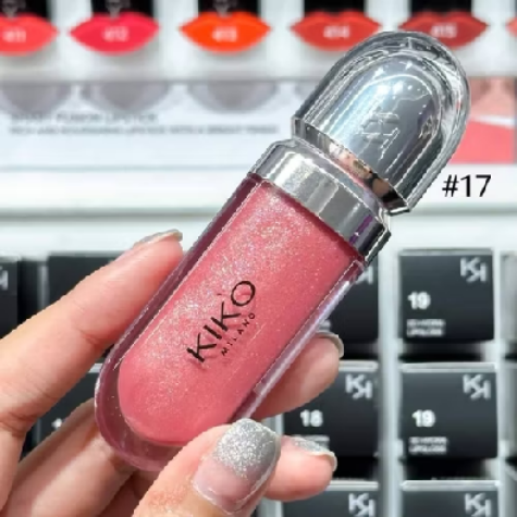 Kiko Lip Gloss 6.5ML/3D Hydra Lipgloss/Water Gloss Hidratante / Longa Duração Não Desbotan