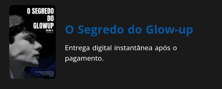 E-book sobe O segredo do glow up