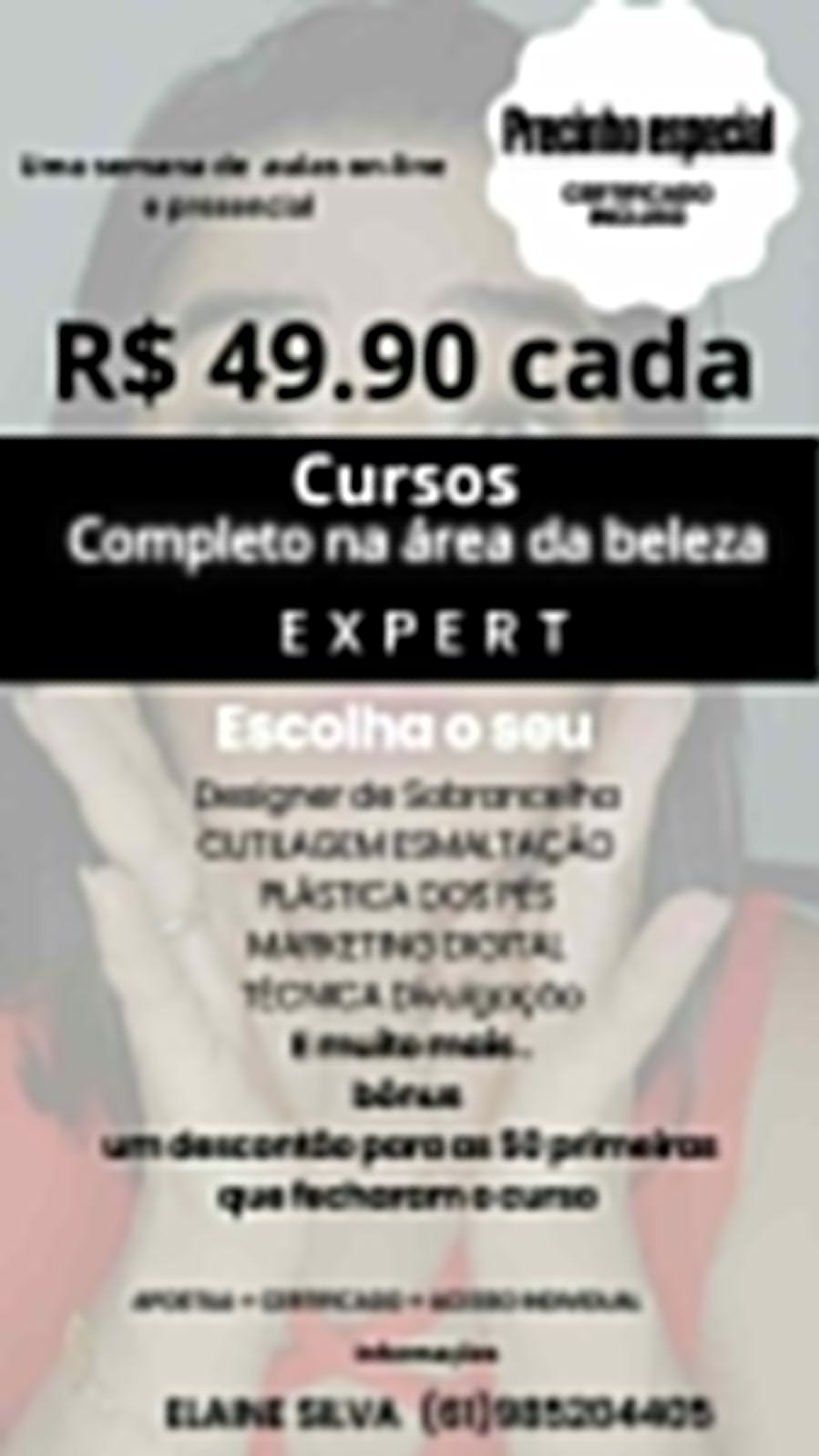 Curso de Imersão Cutilagem/esmaltação