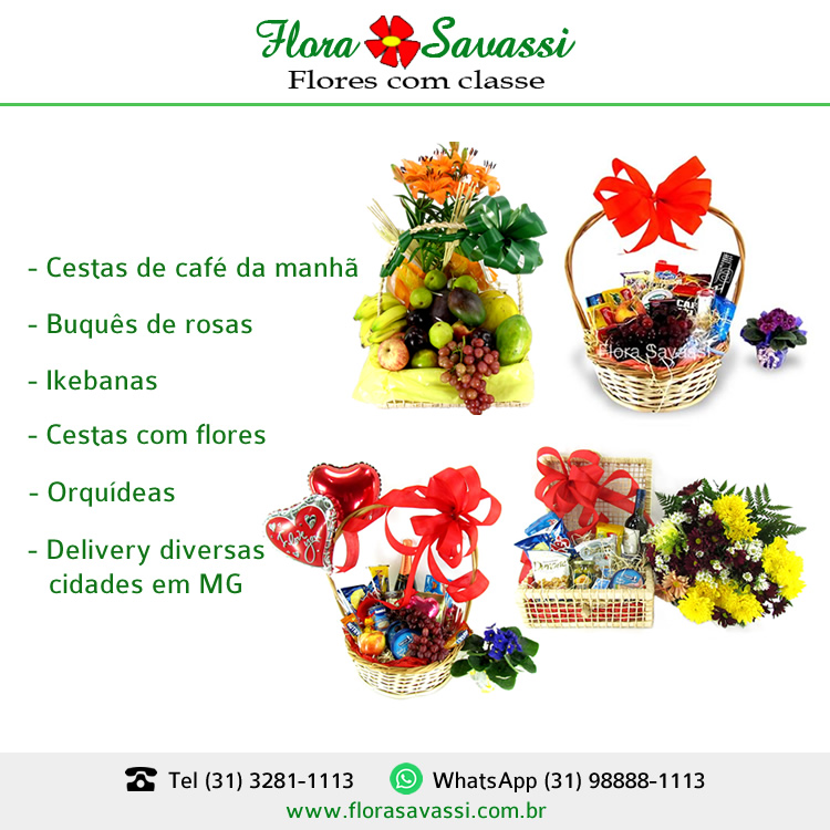 Cesta de café da manhã Betim, Vespasiano, Laga Santa, Moeda MG