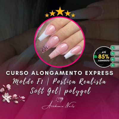 Curso Alongamentos Express Profissional - Molde F1