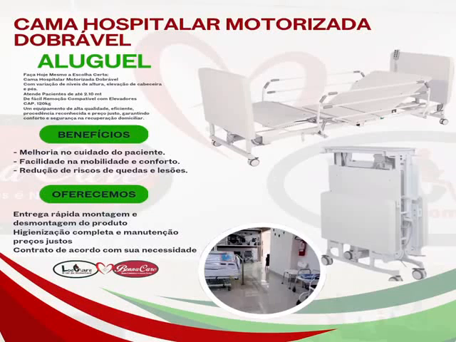 Cama Hospitalar 3 Manivelas