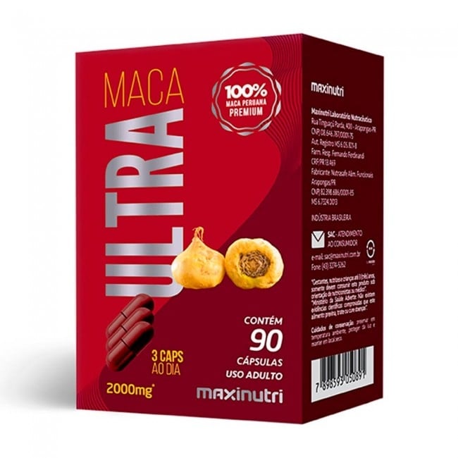 Maca Peruana Ultra 2000mg - Suporte natural aos hormônios