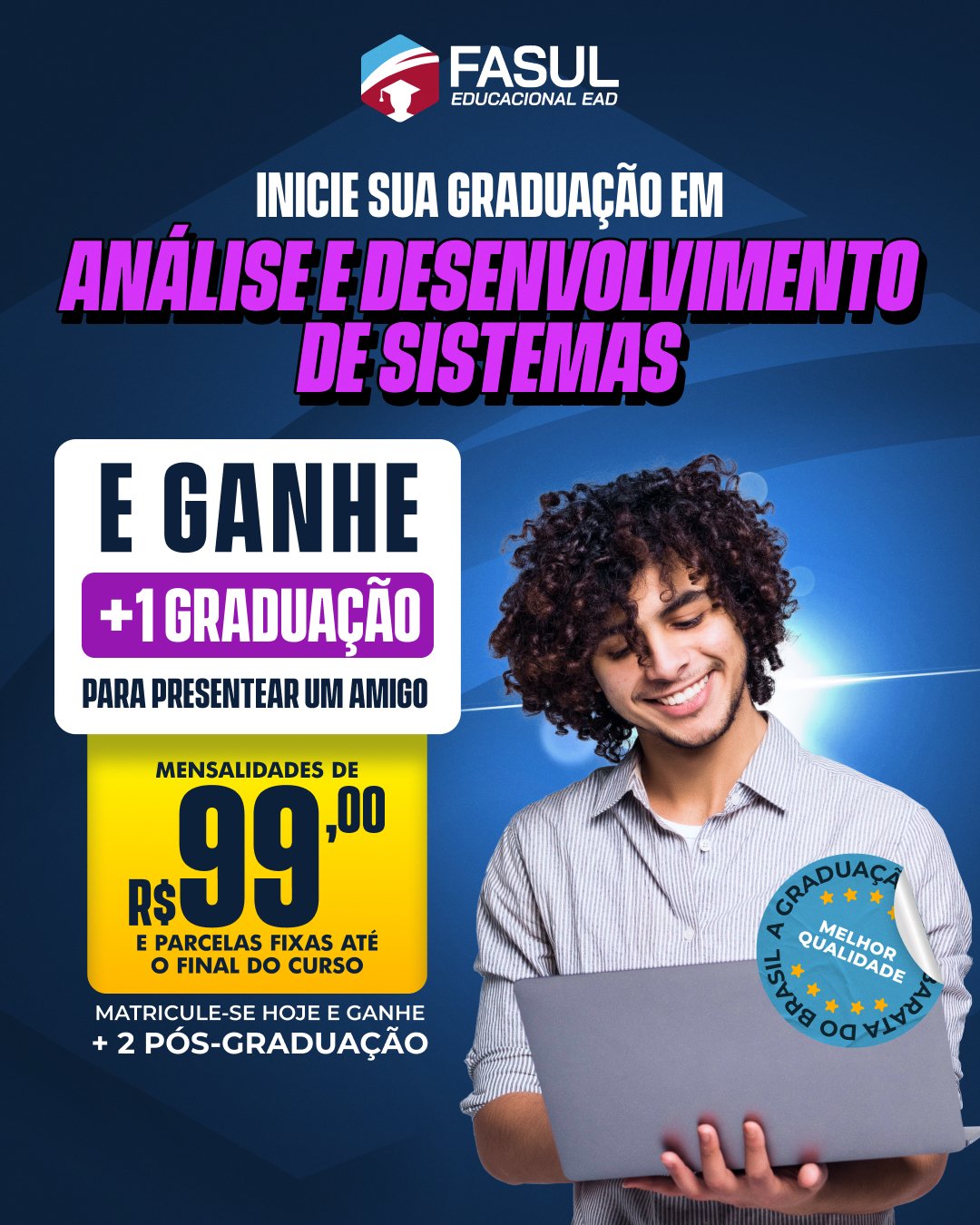 Graduação em Análise e desenvolvimento de sistemas