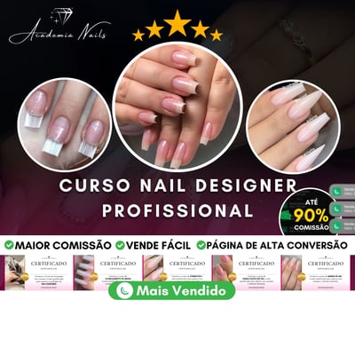 Nail Designer Profissional - Curso Completo Alongamento de Unhas