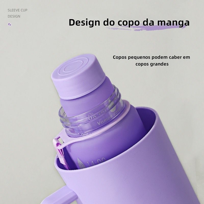 Kit 3 Garrafa Agua Squeeze Galão Com Adesivos Lembretes beber Água