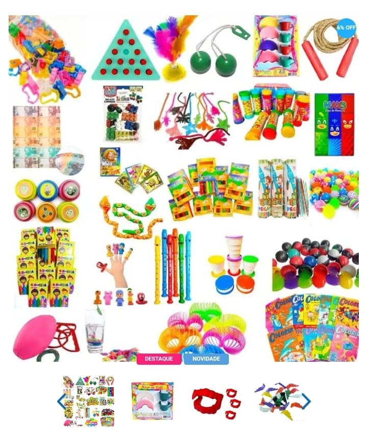 Kit 50 Brinquedos Dia das Crianças P/ Brinde Festa Infantil Oferta