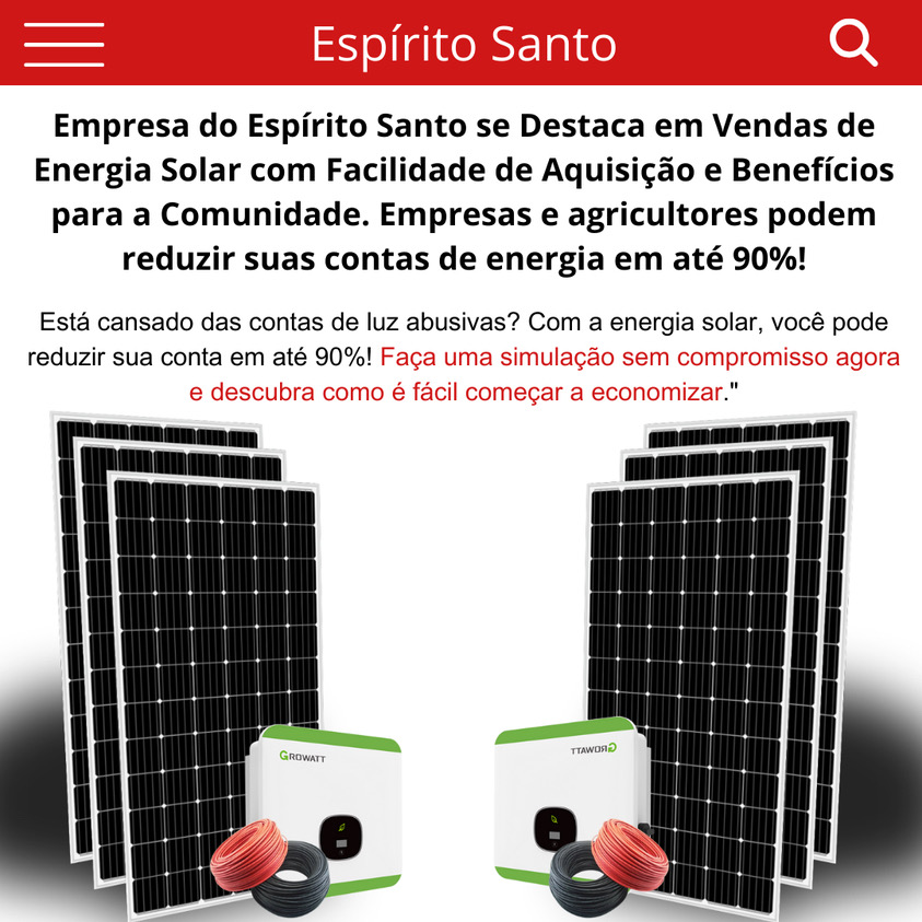 PCA SOLAR - Kit Energia Solar