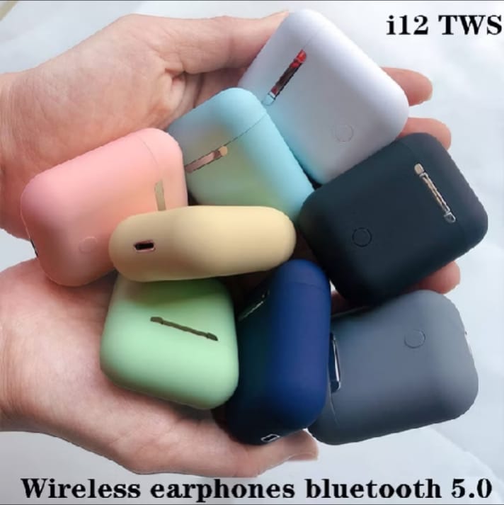 Fones De Ouvido bluetooth Colorido i12 Tws Sem Fio Com Controle De Toque 4.5