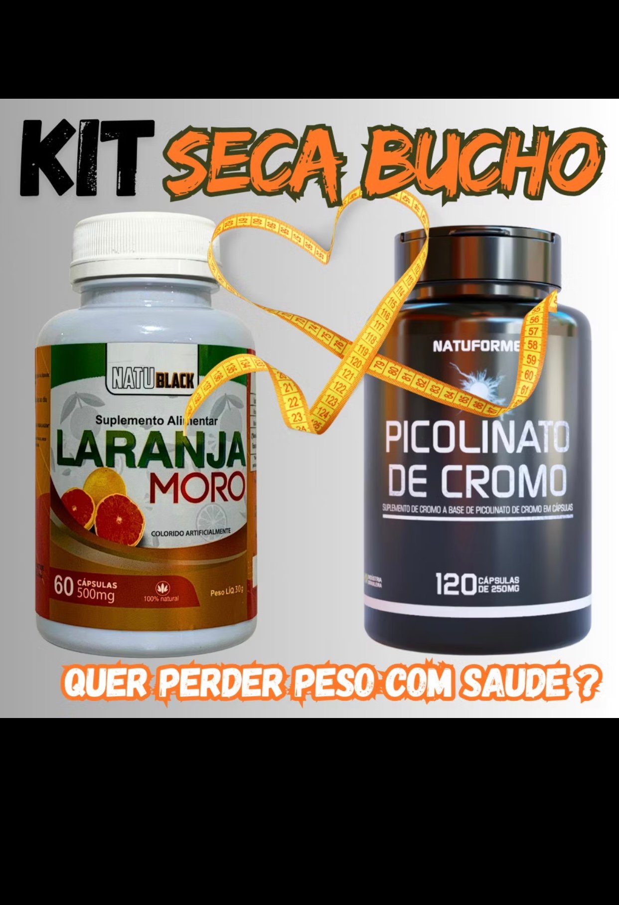 Kit seca bucho perda de gordura abdominal