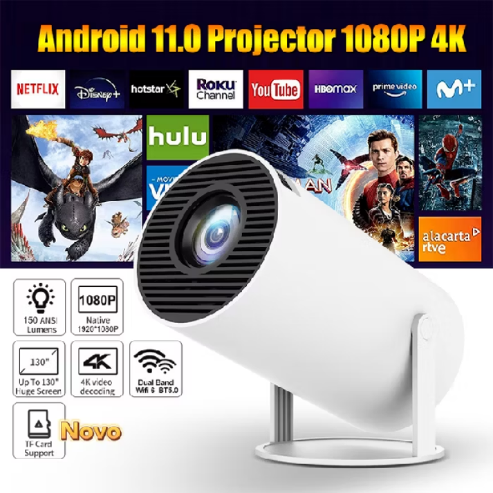 Projetor 4K HD 150 polegadas