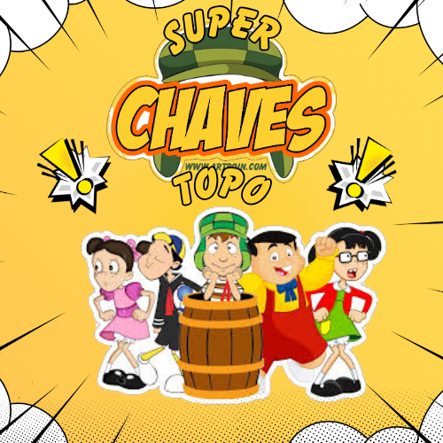 Super Topo de Bolo Chaves Desenho