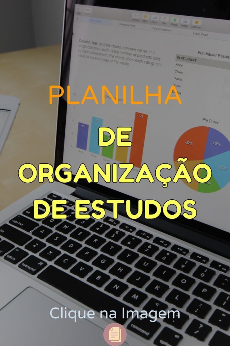 Planilha de organização de estudos