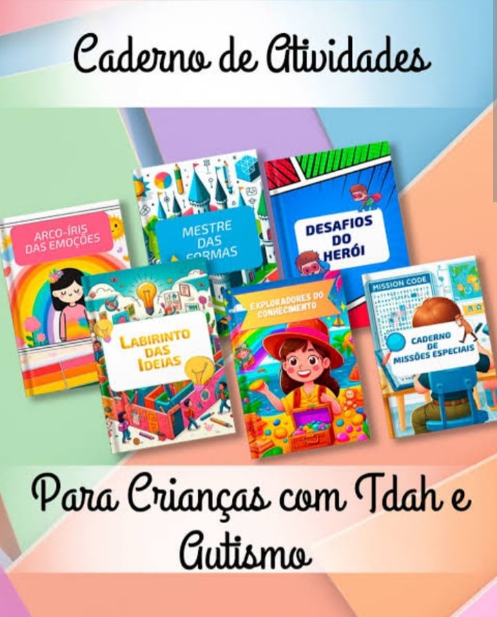 Kit de atividades para crianças autistas