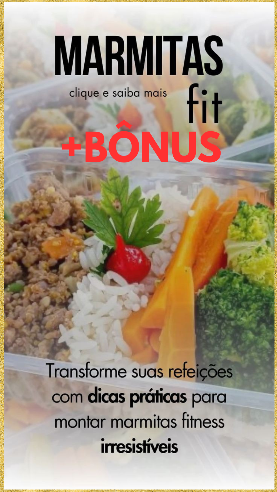 EBOOK DE MARMITAS FIT somente hoje!+ bonus