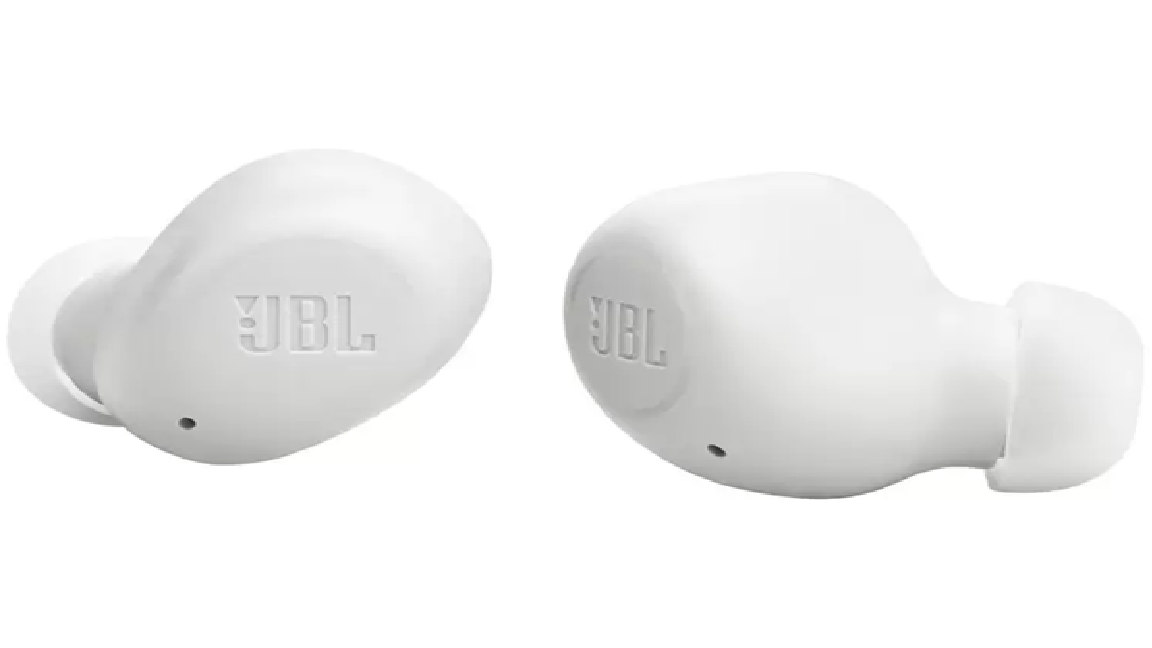 Fone de Ouvido Bluetooth JBL Wave Buds Intra-auricular com Microfone Branco