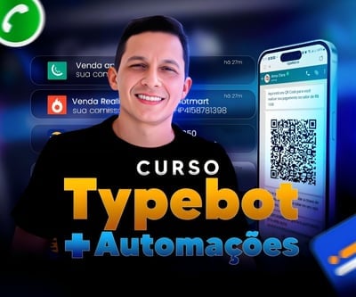 Curso de typebot + automações + templates de typebot e worpress