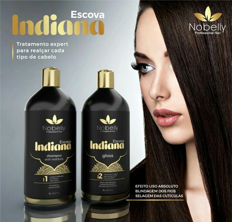 Escova Orgânica Indiana Definitiva Shampoo + Condicionador Liso Absoluto