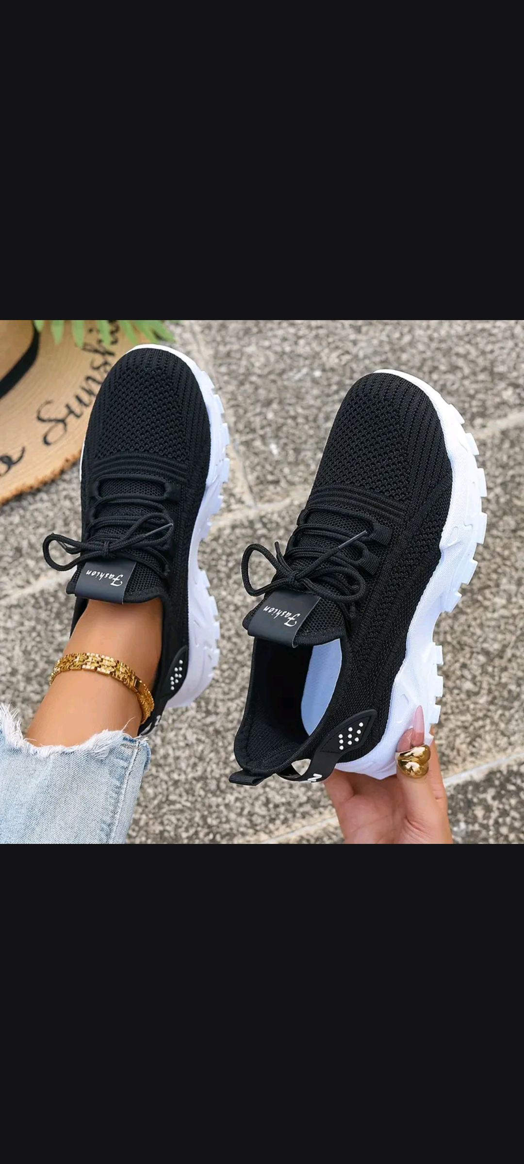 Sneakers de tricô respeitáveis para mulheres