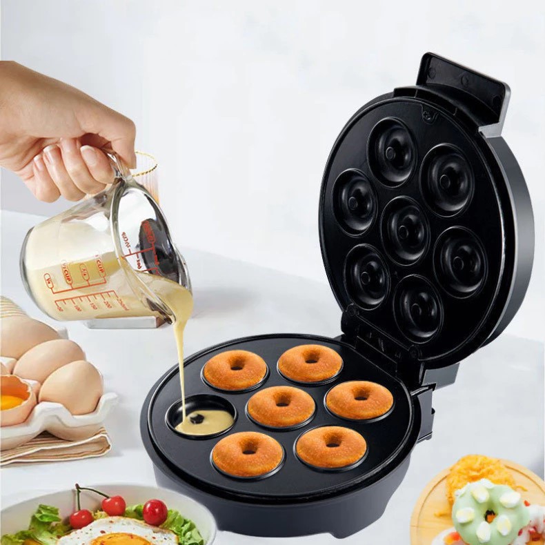 Máquina Elétrica de Donuts e Rosquinhas - 7 Donuts Simultâneos, 220V