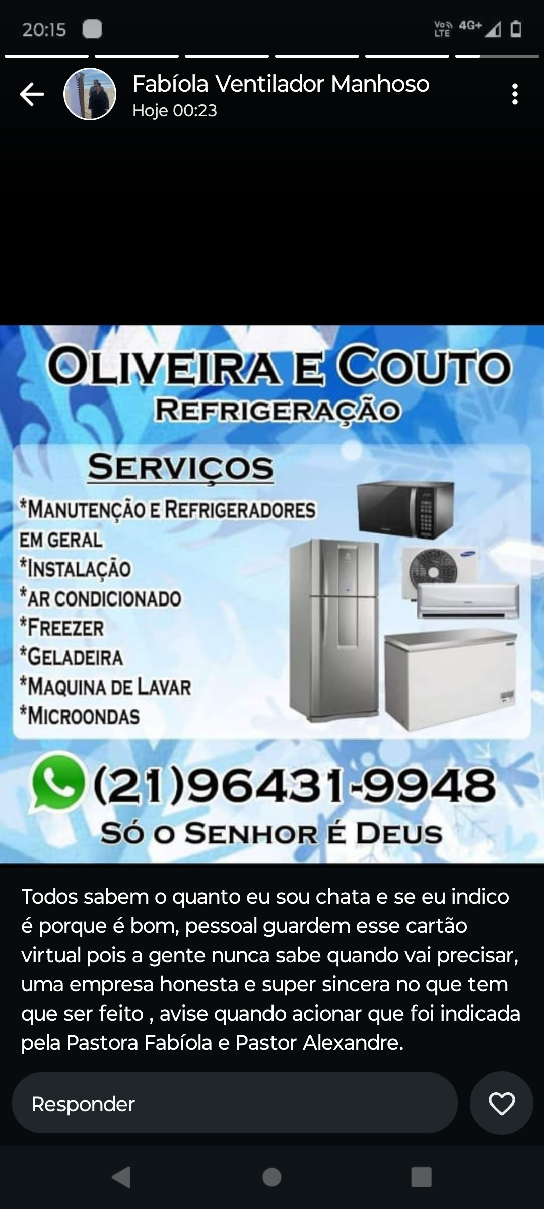 Refrigeração comercial e residencial